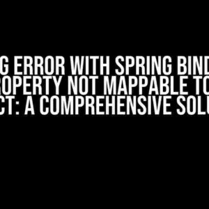 Obtaining Error with Spring Binder when YAML Property Not Mappable to Target Object: A Comprehensive Solution