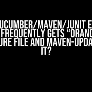 Why Cucumber/Maven/Junit Eclipse project frequently gets “orange” lines in .feature file and Maven-Update fixes it?